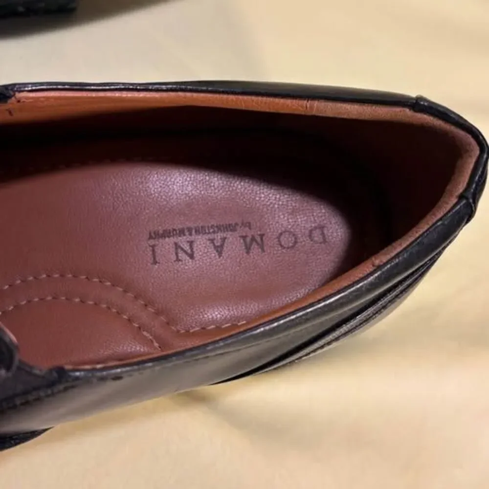Domani by Johnston & Murphy Men's Black Leather Loafers - Size 10.5 - $30